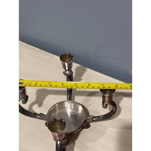 1940's Reed & Barton 331 Silver Plated Footed 4 Candlestick vintage Holder - Picture 6 of 6